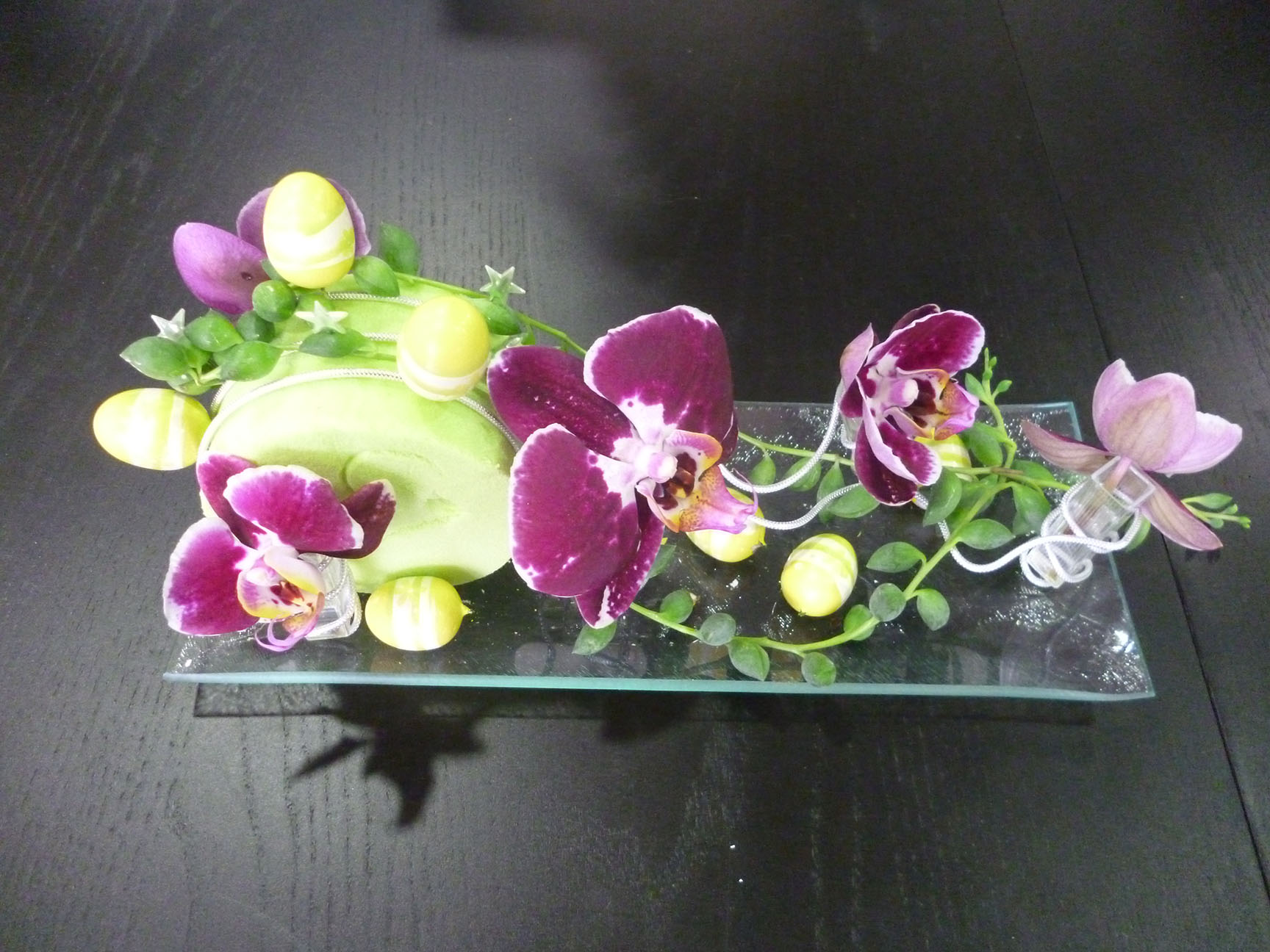 Composition d'orchidées – MONCEAU FLEURS MONTPELLIER
